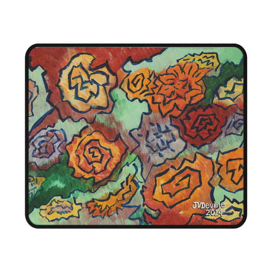 Floral Doodle - Non-Slip Mouse Pads