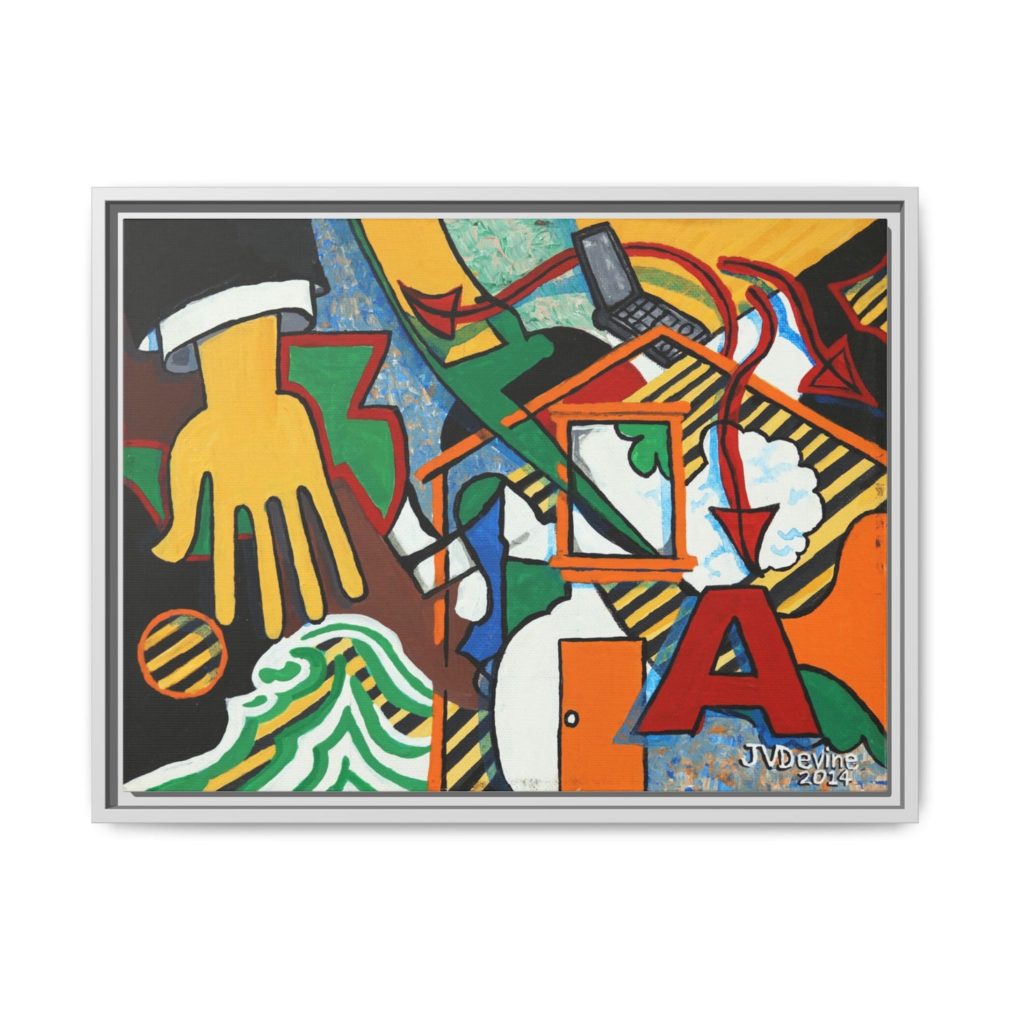 What Are You Up To? - Framed Canvas Print