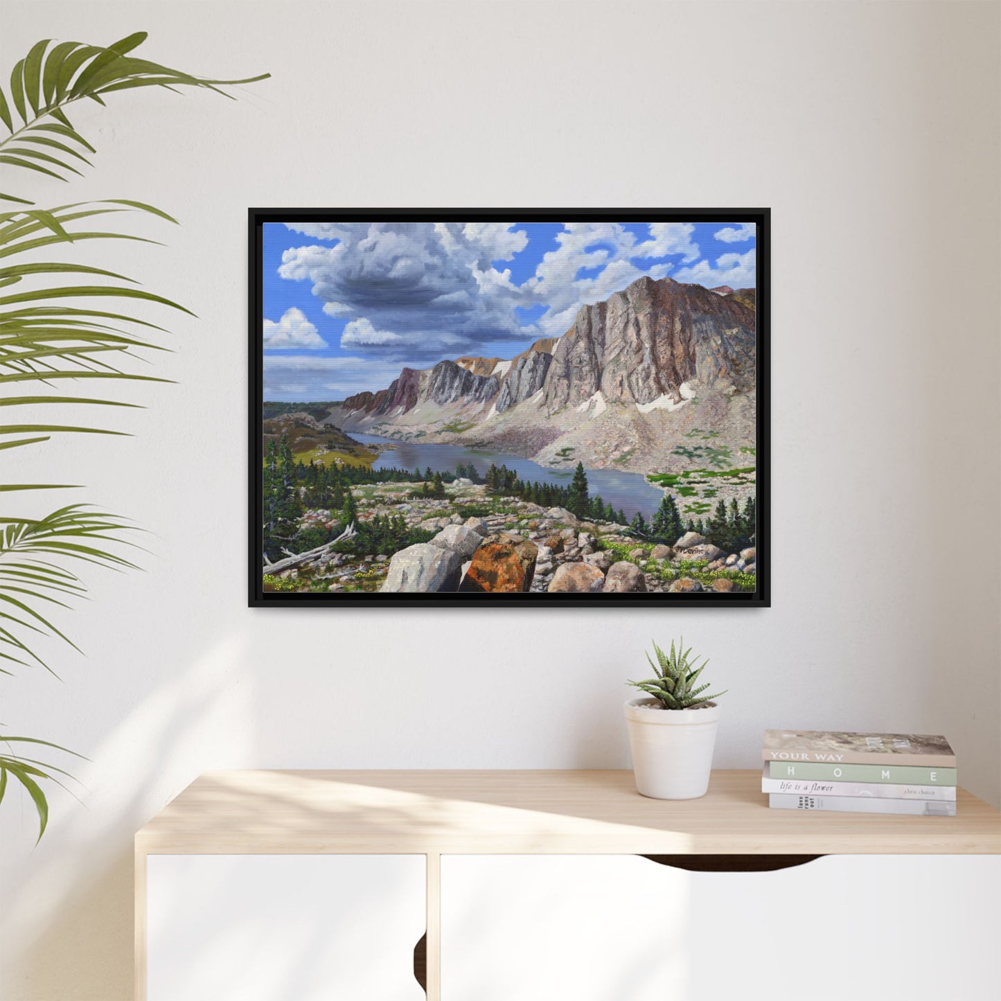 Happy Moment Looking at Lookout Lake