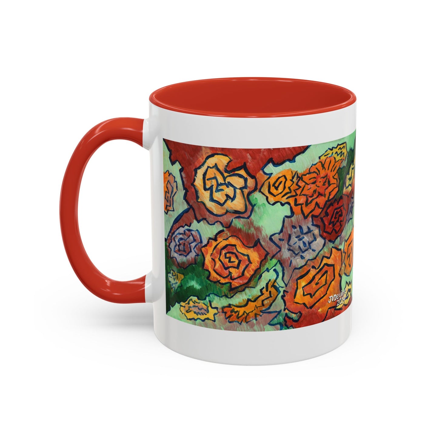 Floral Doodle Coffee Mug - 11oz & 15oz