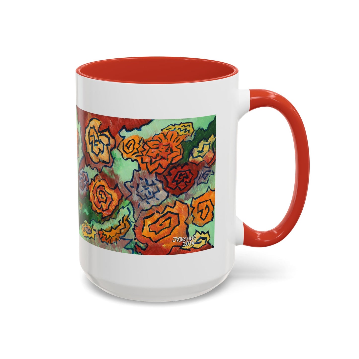 Floral Doodle Coffee Mug - 11oz & 15oz