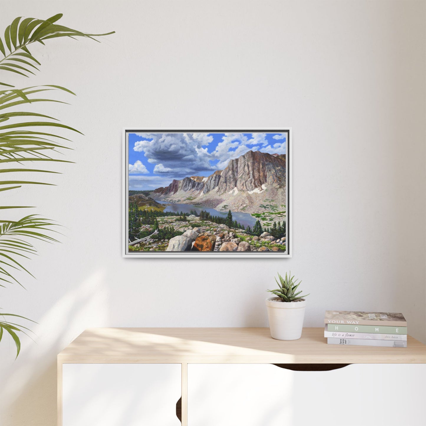 Happy Moment Looking at Lookout Lake