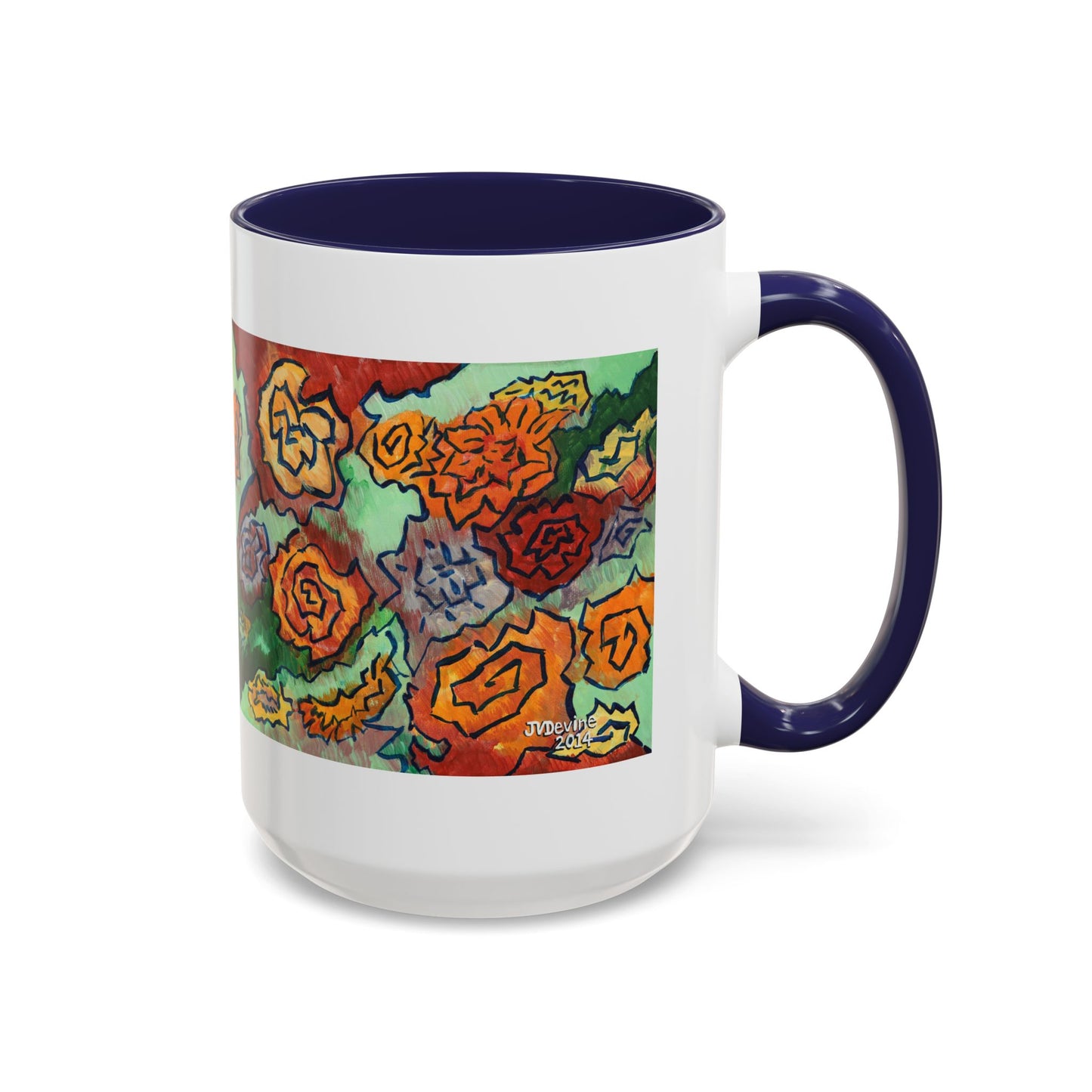 Floral Doodle Coffee Mug - 11oz & 15oz