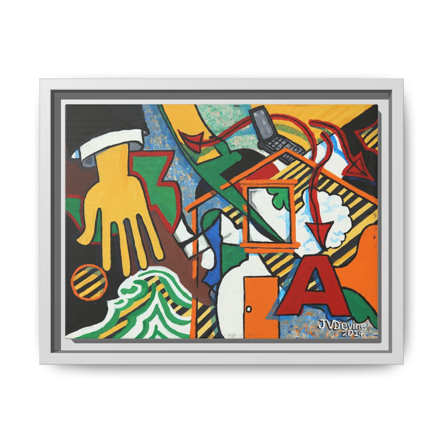 What Are You Up To? - Framed Canvas Print