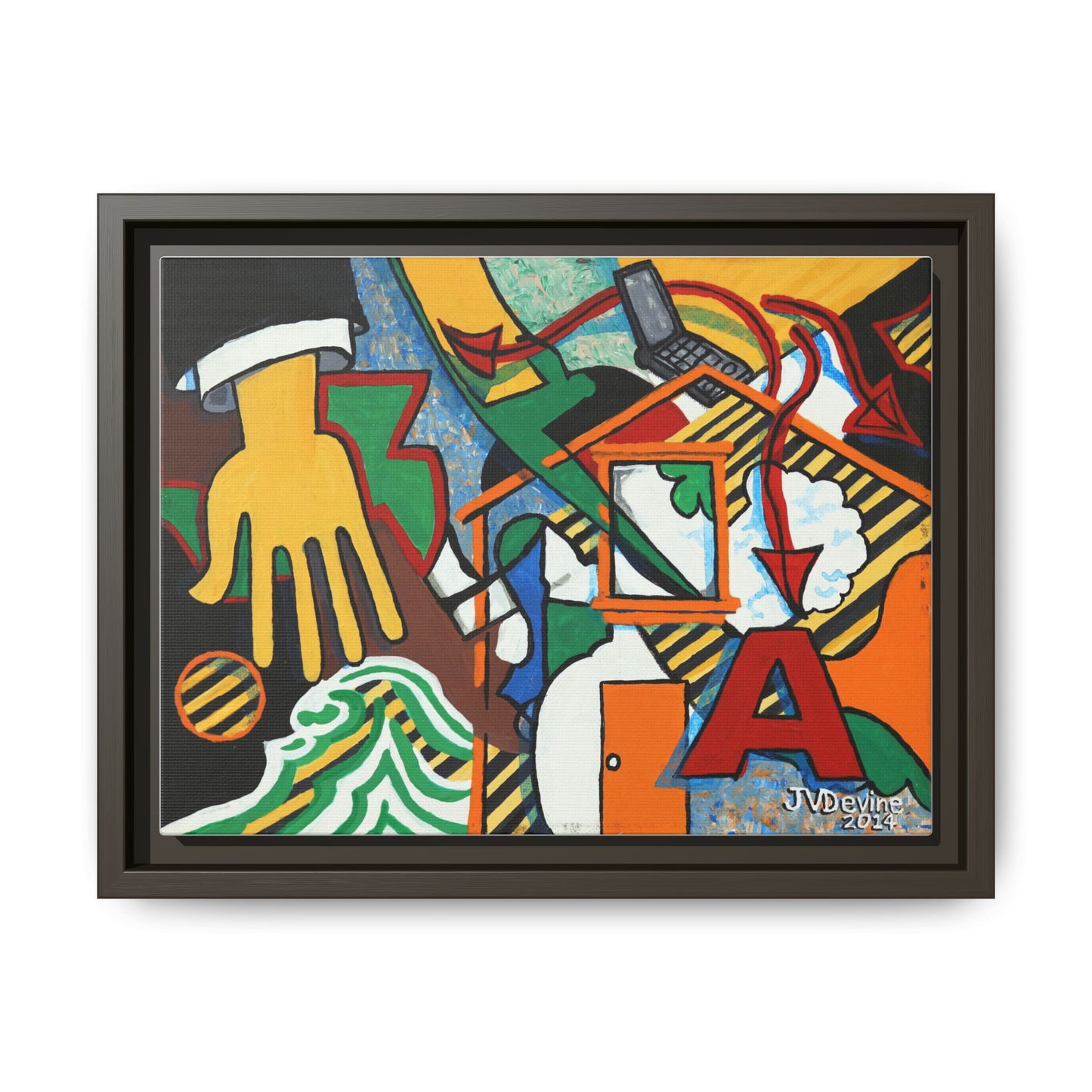 What Are You Up To? - Framed Canvas Print