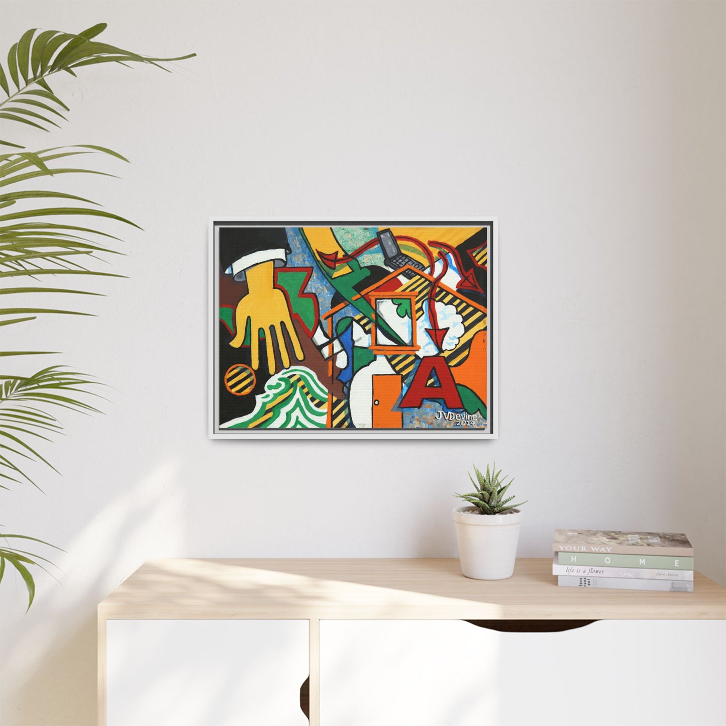 What Are You Up To? - Framed Canvas Print