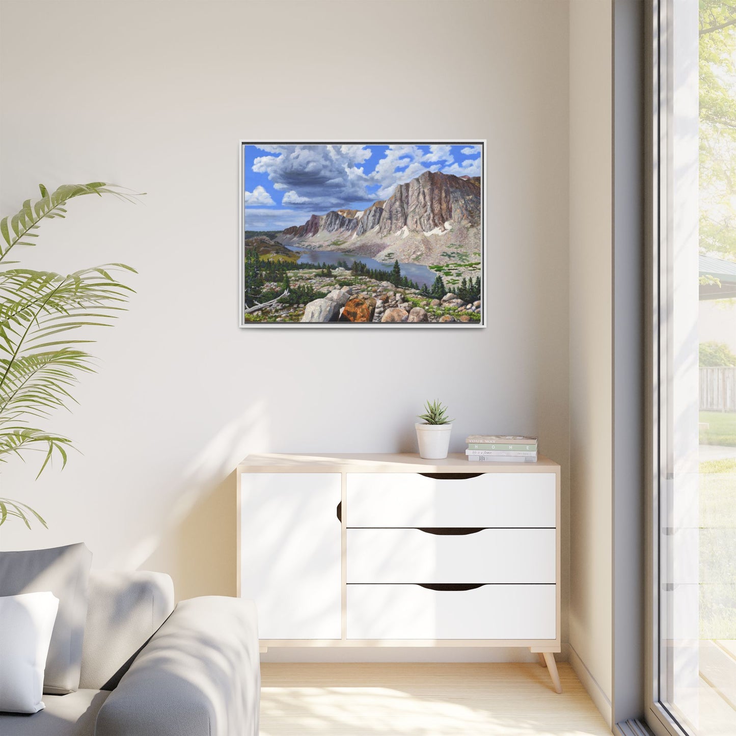 Happy Moment Looking at Lookout Lake