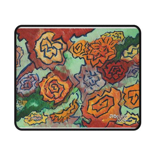 Floral Doodle - Non-Slip Mouse Pads