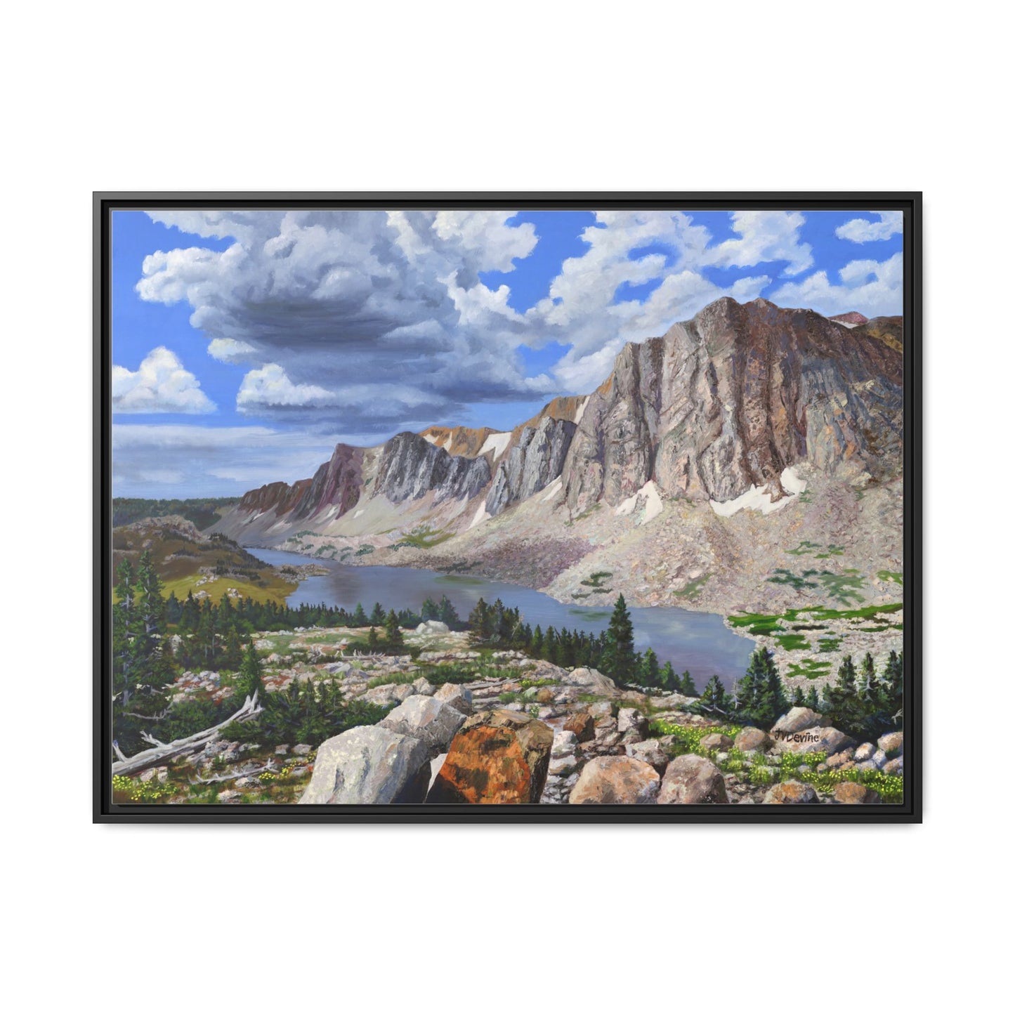 Happy Moment Looking at Lookout Lake