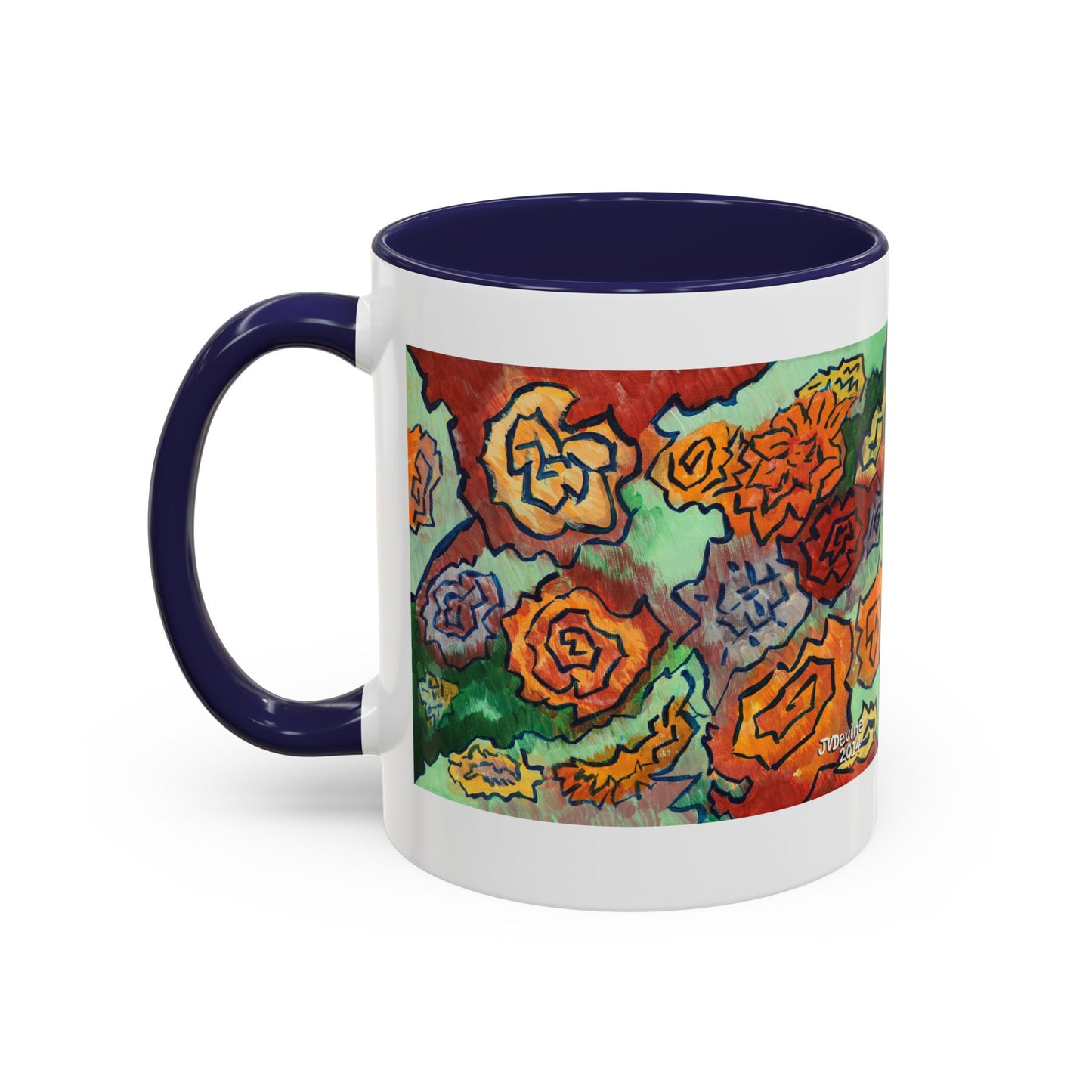 Floral Doodle Coffee Mug - 11oz & 15oz