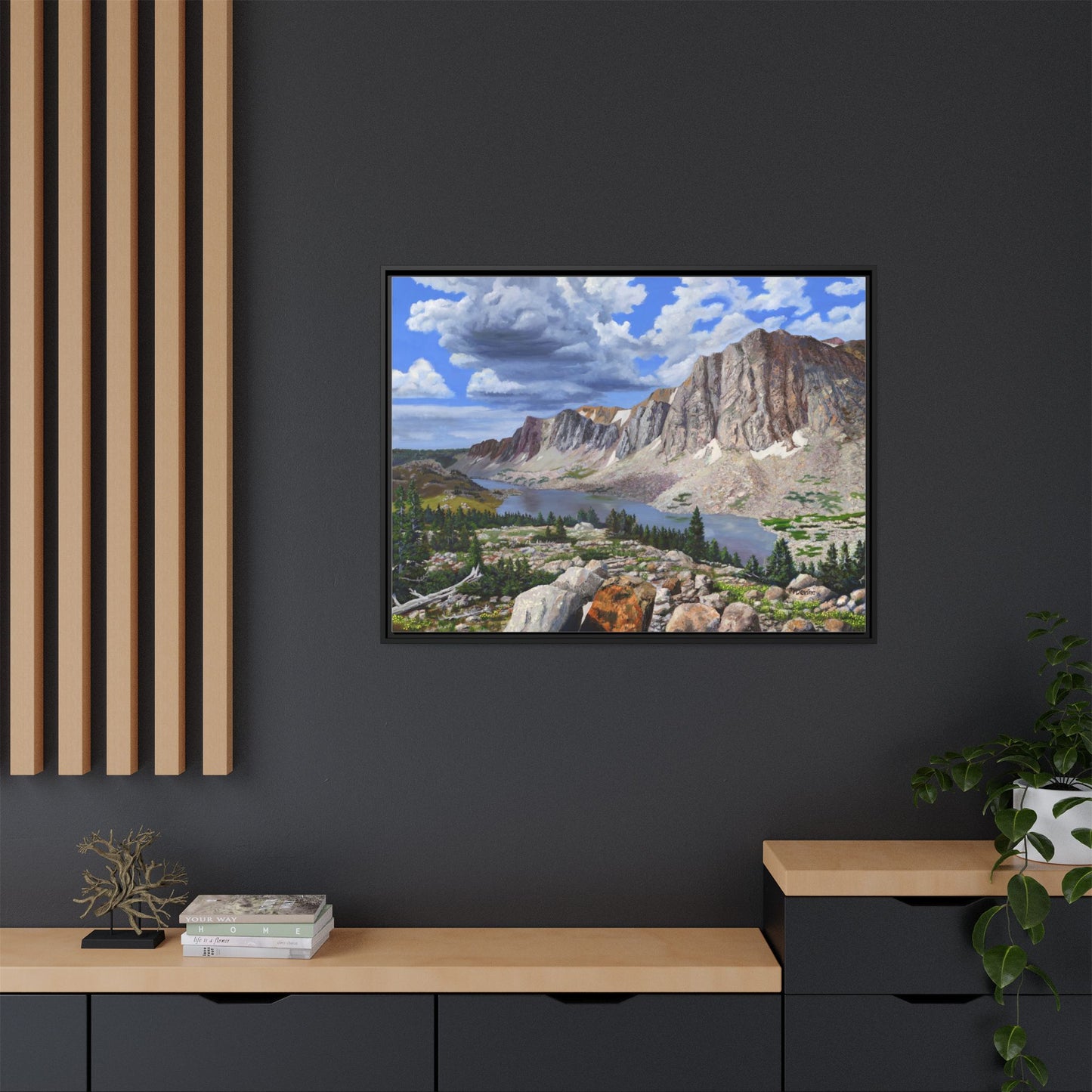 Happy Moment Looking at Lookout Lake