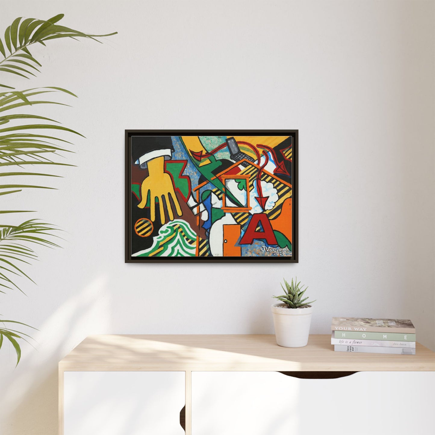 What Are You Up To? - Framed Canvas Print