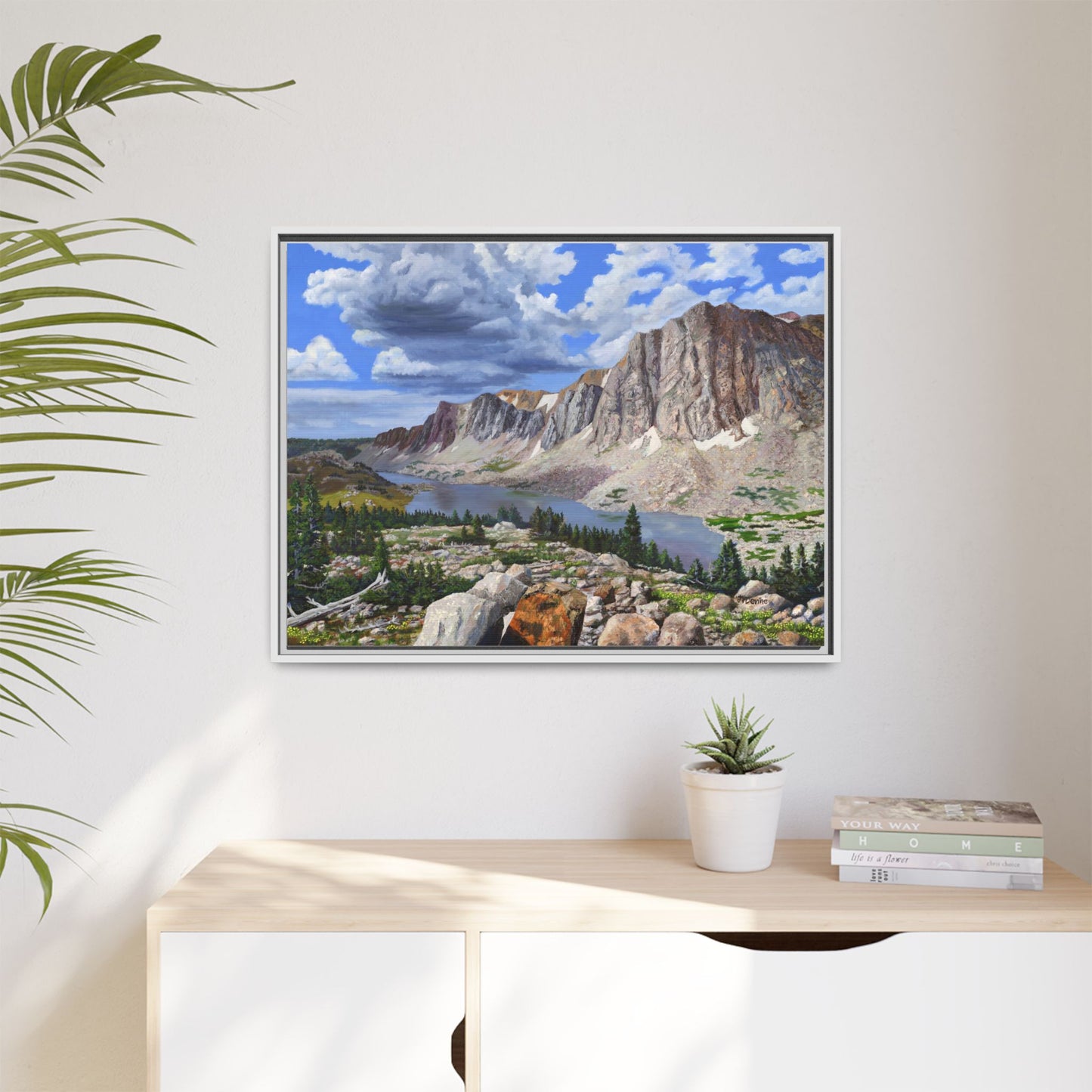 Happy Moment Looking at Lookout Lake