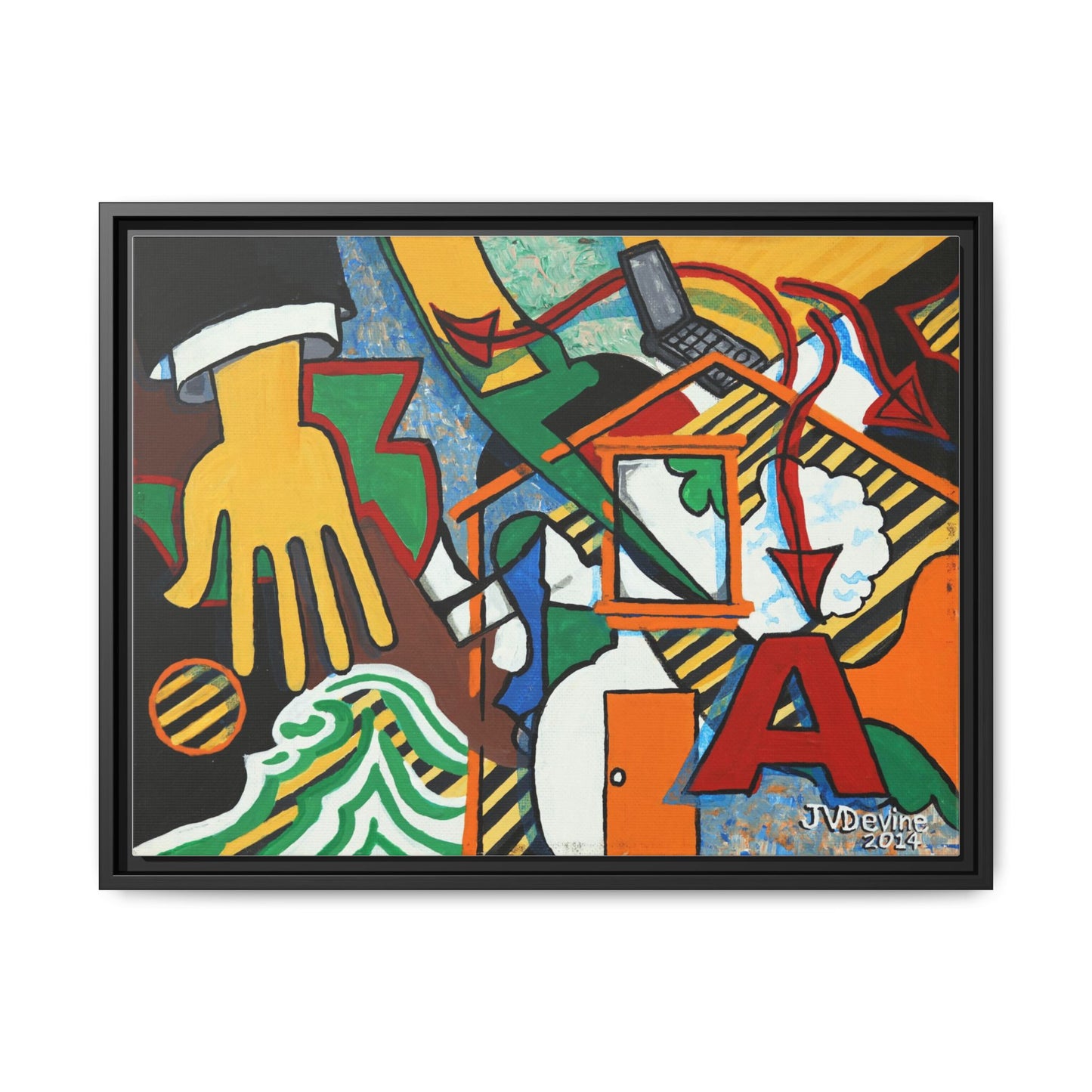 What Are You Up To? - Framed Canvas Print