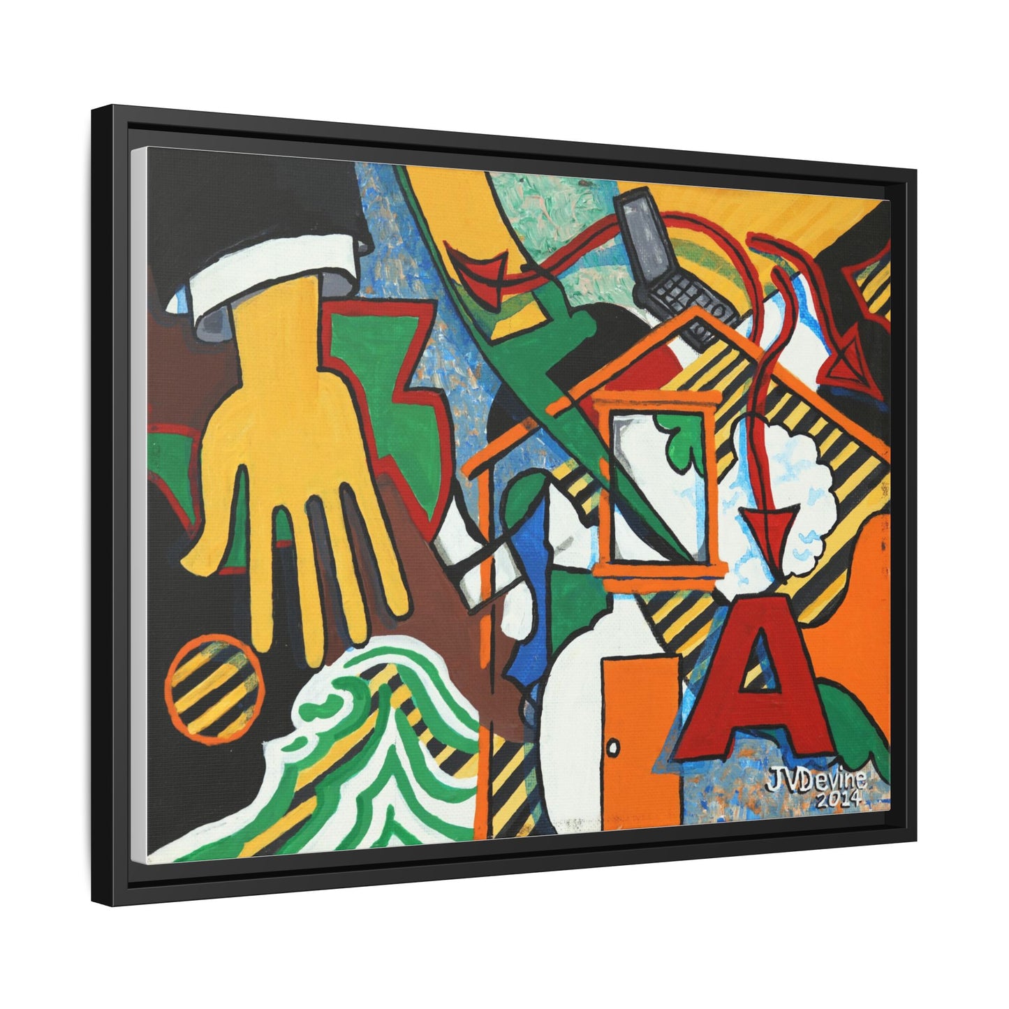 What Are You Up To? - Framed Canvas Print