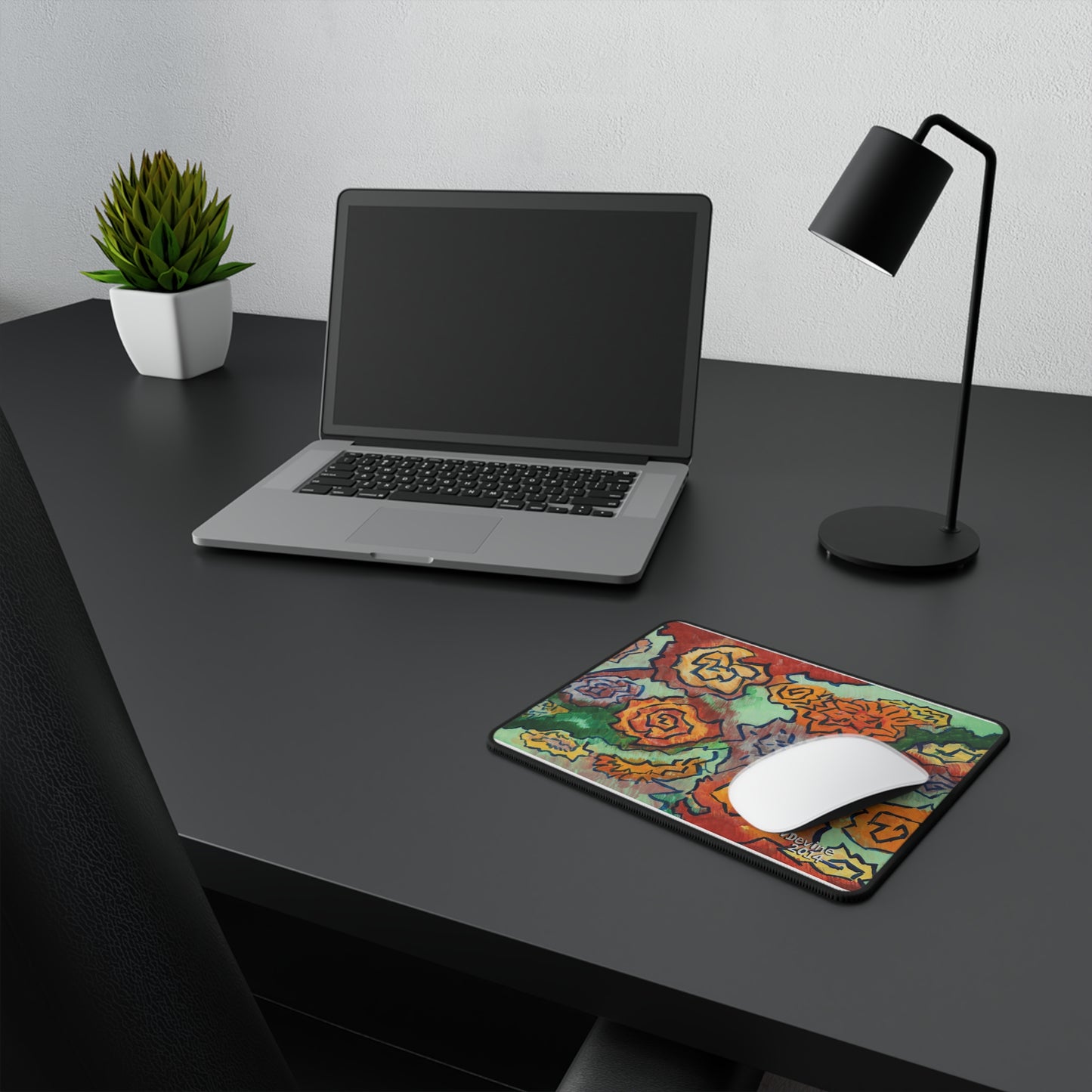 Floral Doodle - Non-Slip Mouse Pads