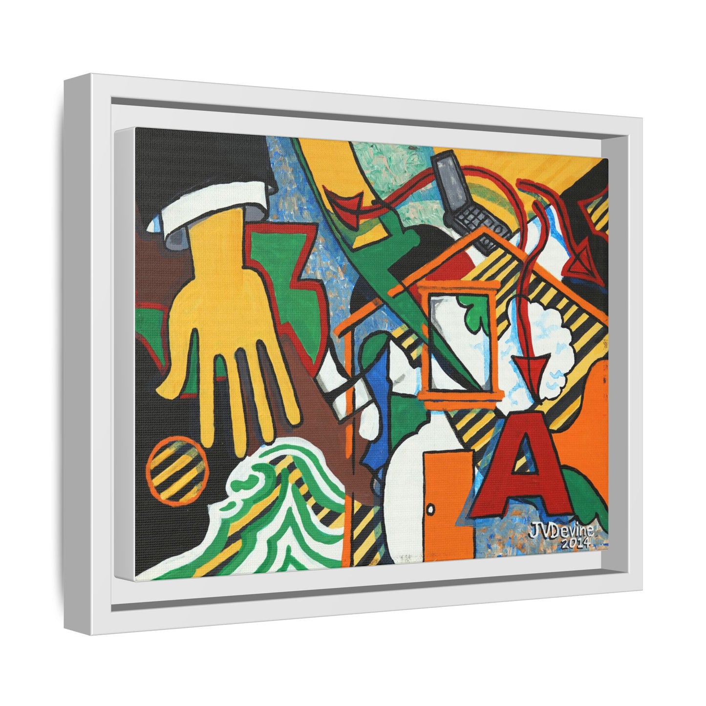 What Are You Up To? - Framed Canvas Print