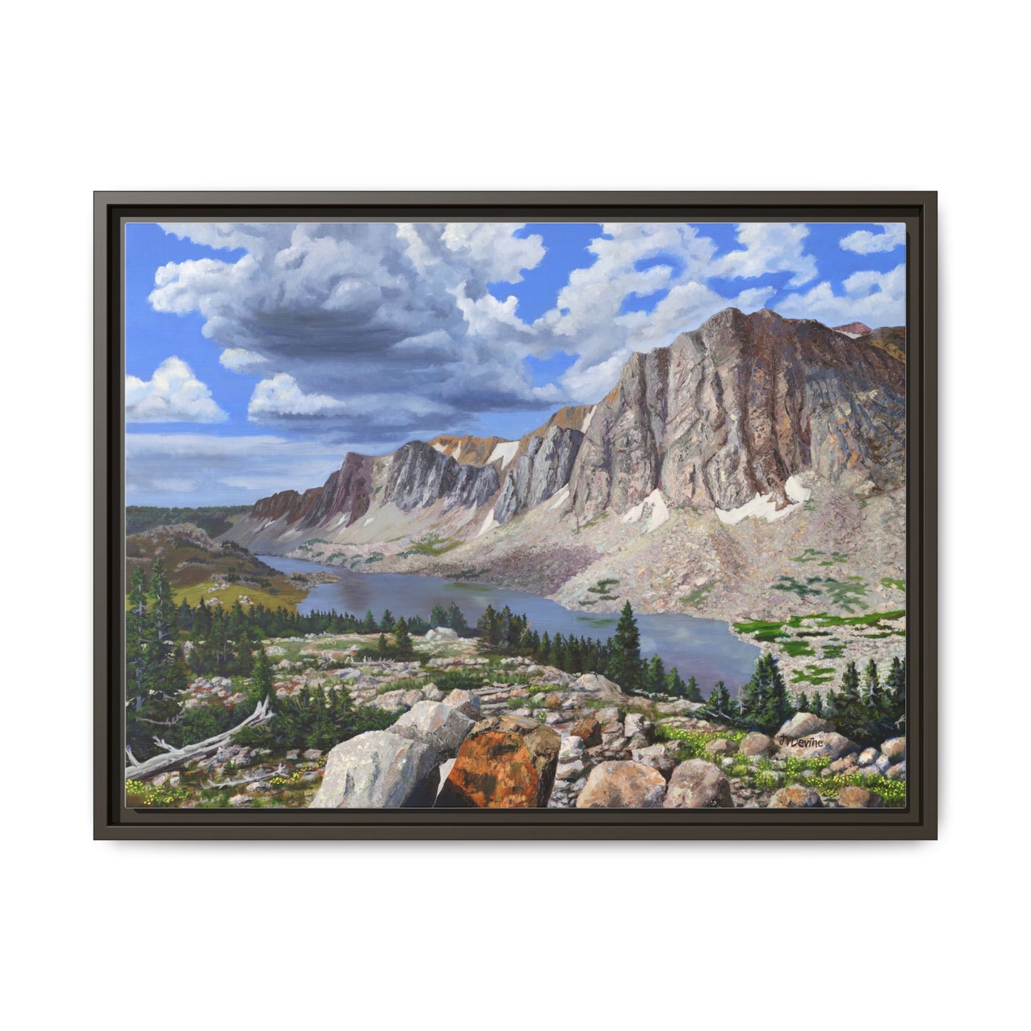 Happy Moment Looking at Lookout Lake