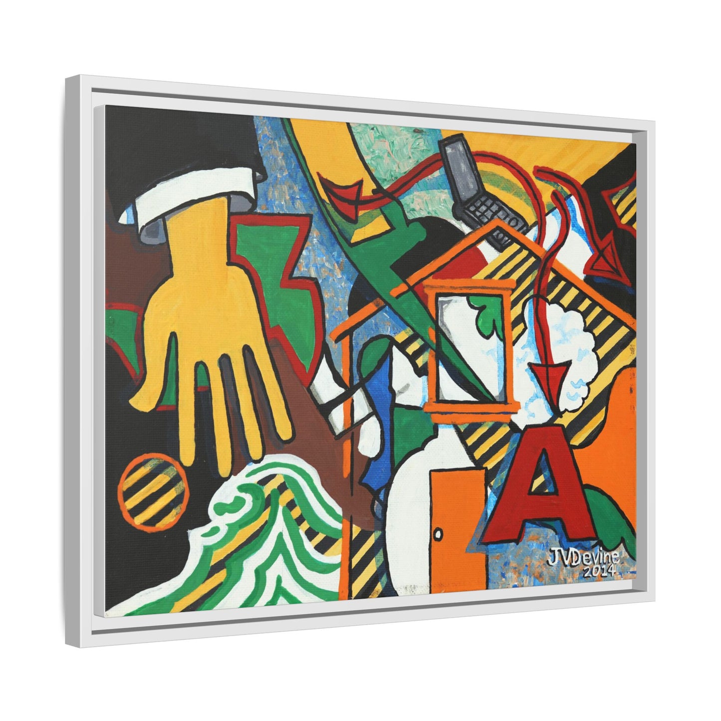 What Are You Up To? - Framed Canvas Print