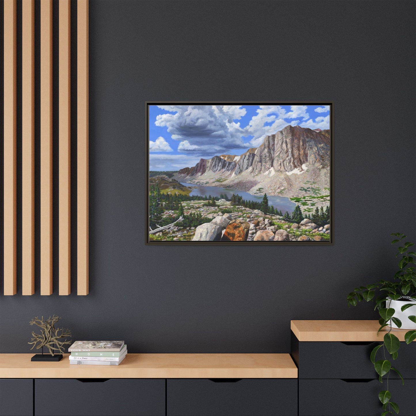 Happy Moment Looking at Lookout Lake