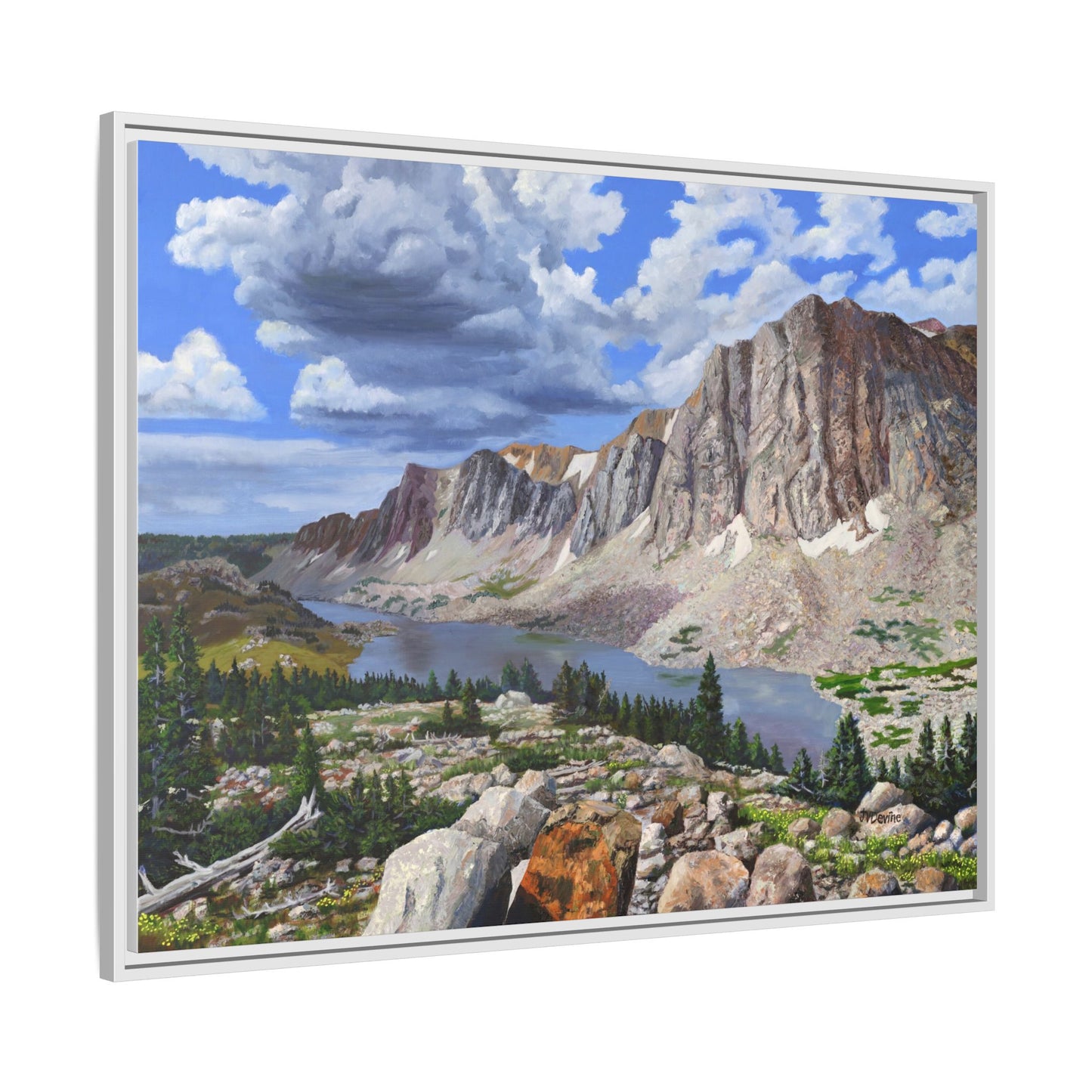 Happy Moment Looking at Lookout Lake