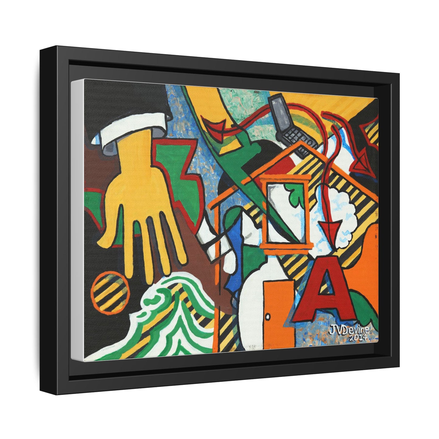 What Are You Up To? - Framed Canvas Print