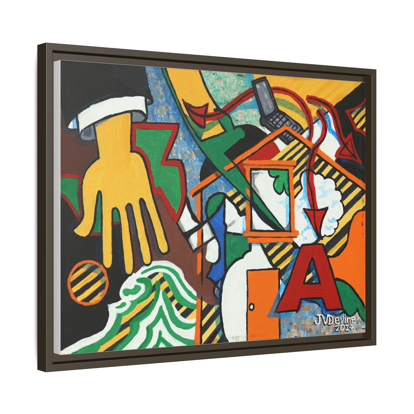 What Are You Up To? - Framed Canvas Print