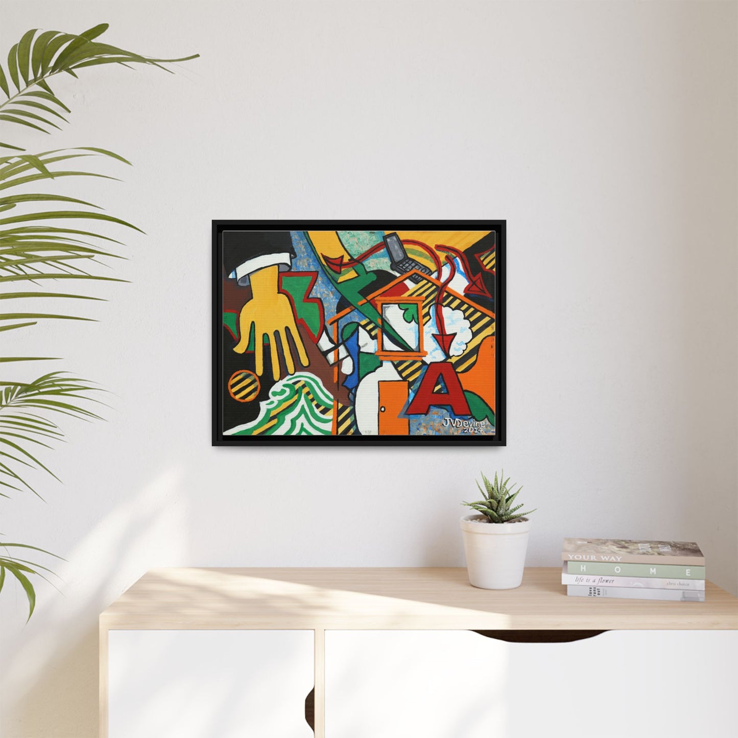 What Are You Up To? - Framed Canvas Print