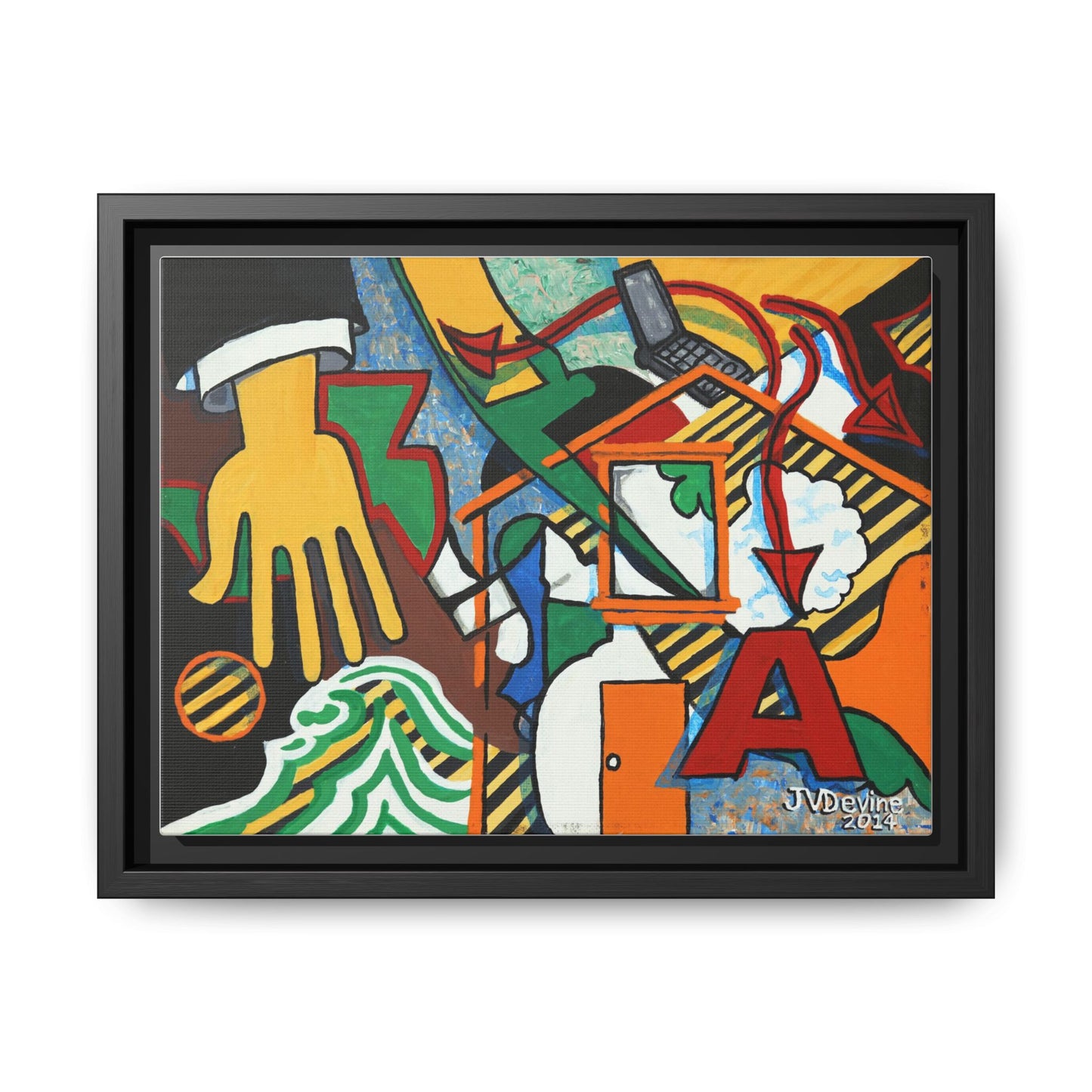 What Are You Up To? - Framed Canvas Print